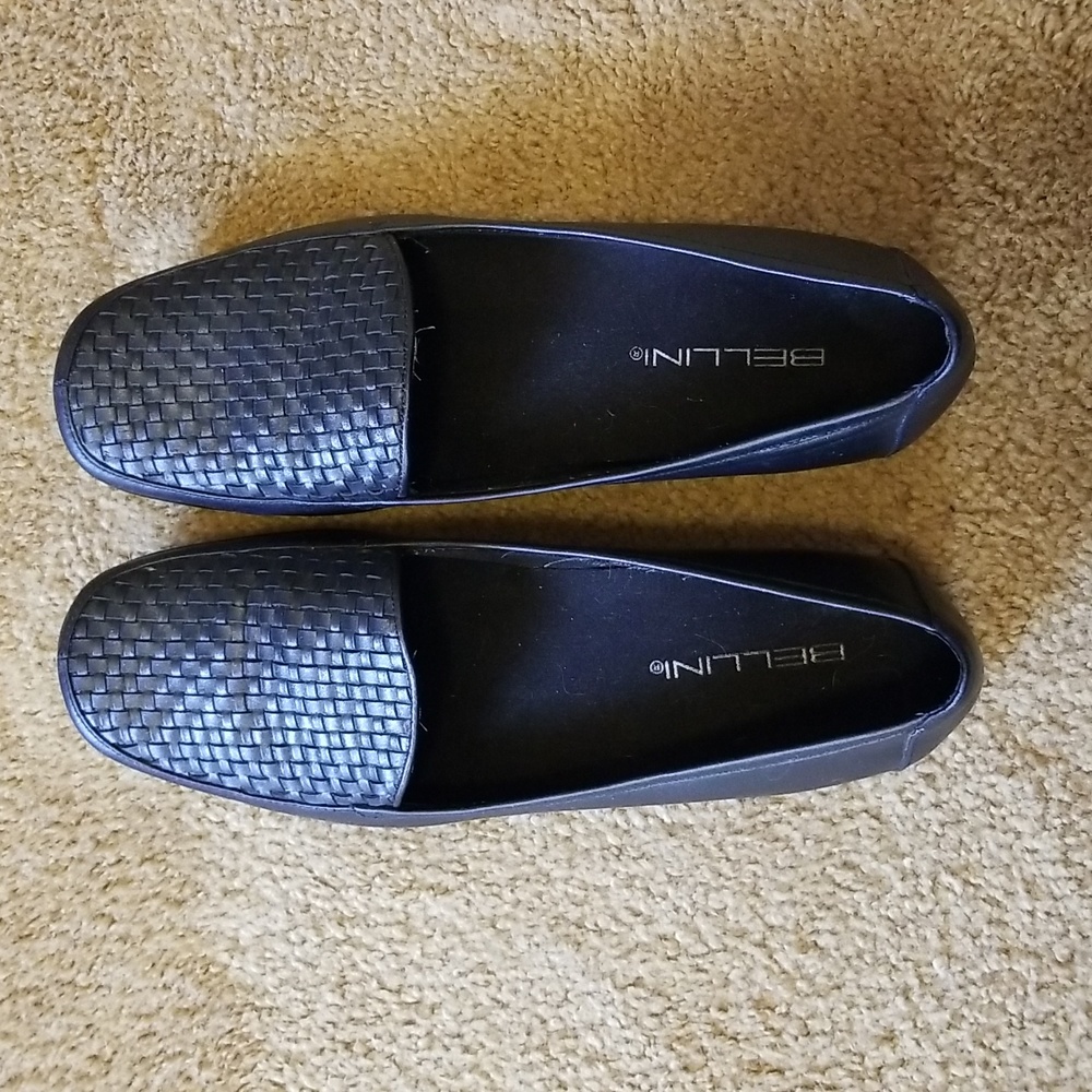 Black Leather Bellini Loafers 7.5